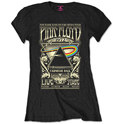 Pink Floyd Ladies T-Shirt: Carnegie Hall Poster (Retail Pack)