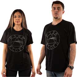 Pink Floyd Unisex T-Shirt: Circle Logo (Embellished)