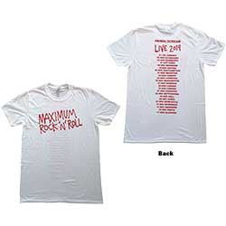 Primal Scream Unisex T-Shirt: Maximum RnR (Back Print) (Ex-Tour) (XX-Large)