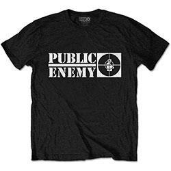 Public Enemy Unisex T-Shirt: Crosshairs Logo