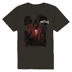 Marvel Comics Unisex T-Shirt: Punisher Red Outline