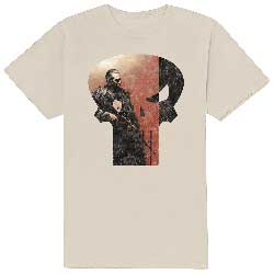 Marvel Comics Unisex T-Shirt: Punisher Skull Outline Character