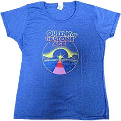 Queens Of The Stone Age Ladies T-Shirt: Warp Planet (Ex-Tour)