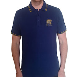 Queen Unisex Polo Shirt: Crest Logo
