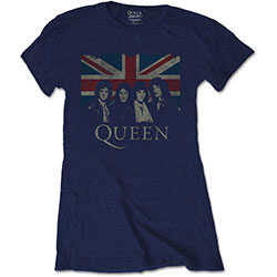 Queen Ladies T-Shirt: Vintage Union Jack