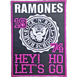 Ramones Standard Woven Patch: High School