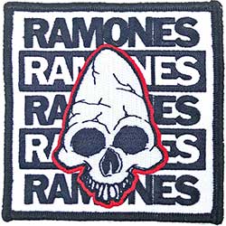 Ramones Standard Woven Patch: Pinhead