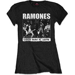 Ramones Ladies T-Shirt: CBGB 1978