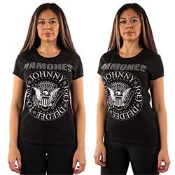Ramones Ladies T-Shirt: Presidential Seal (Embellished)