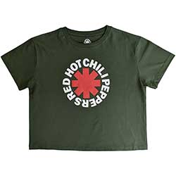 Red Hot Chili Peppers Ladies Crop Top: Classic Asterisk