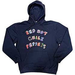 Red Hot Chili Peppers Unisex Pullover Hoodie: Colourful Letters