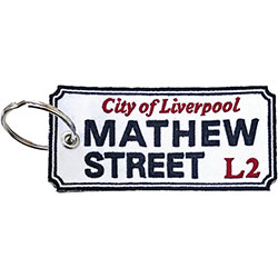 Road Sign Keychain: Mathew Street, Liverpool Sign (Double Sided Patch)