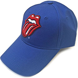 The Rolling Stones Unisex Baseball Cap: Classic Tongue (Mid Blue)