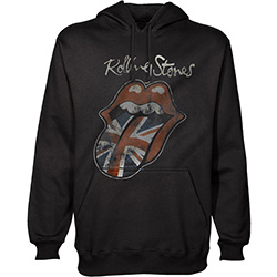 The Rolling Stones Unisex Pullover Hoodie: Union Jack Tongue