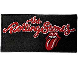 The Rolling Stones Standard Woven Patch: Script Logo