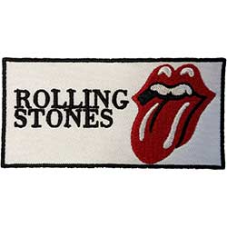 The Rolling Stones Standard Woven Patch: Text Logo