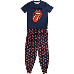 The Rolling Stones Unisex Pyjamas: Classic Tongue