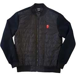 The Rolling Stones Unisex Quilted Jacket: Classic Tongue