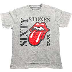 The Rolling Stones Unisex T-Shirt: Sixty Vertical (Wash Collection)