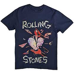 The Rolling Stones Unisex T-Shirt: Hackney Diamonds Heart