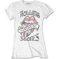 The Rolling Stones Ladies T-Shirt: Europe 82