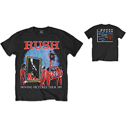 Rush Unisex T-Shirt: 1981 Tour (Back Print)