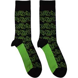 Rob Zombie Unisex Ankle Socks: Logo Repeat (UK Size 7 - 11)