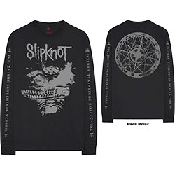Slipknot Unisex Long Sleeve T-Shirt: Subliminal Verses (Back & Sleeve Print)