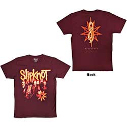 Slipknot Unisex T-Shirt: The End So Far Group Photo Tribal S Nonogram (Back Print)