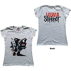Slipknot Ladies T-Shirt: Iowa Goat Shadow (Back Print)