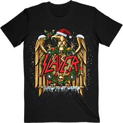 Slayer Unisex T-Shirt: Holiday Eagle