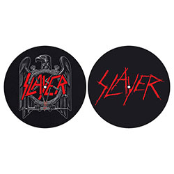 Slayer Turntable Slipmat Set: Eagle/Scratched Logo