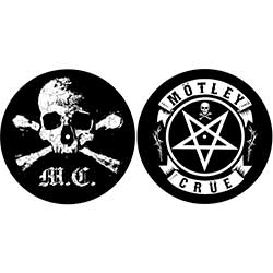 Motley Crue Turntable Slipmat Set: Skull/Pentagram