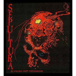 Sepultura Standard Woven Patch: Beneath the Remains