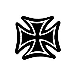 Generic Standard Woven Patch: Iron Cross