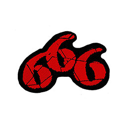 Generic Standard Woven Patch: 666 Cut-Out