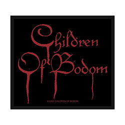 Children Of Bodom Standard Woven Patch: Blood Logo