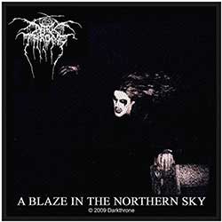 Darkthrone Standard Woven Patch: A Blaze In The Northern Sky