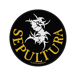 Sepultura Standard Woven Patch: Sepultura Circular Logo