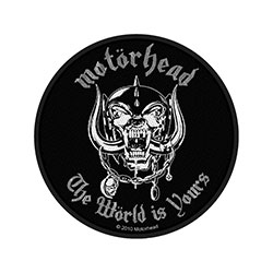 Motorhead Standard Woven Patch: The World Is Yours
