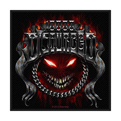 Disturbed Standard Woven Patch: Chrome Smile