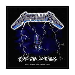 Metallica Standard Woven Patch: Ride the Lightning