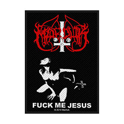 Marduk Standard Woven Patch: Fuck Me Jesus
