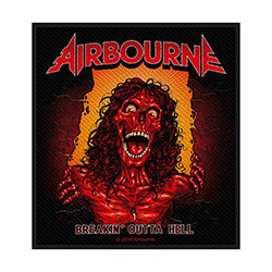 Airbourne Standard Woven Patch: Breakin' Outa Hell