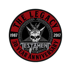 Testament Standard Woven Patch: The Legacy 30 Year Anniversary