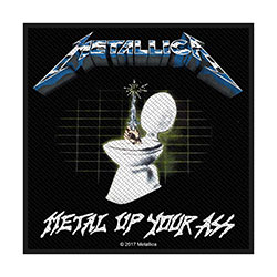 Metallica Standard Woven Patch: Metal Up Your Ass