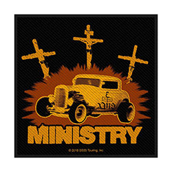 Ministry Standard Woven Patch: Jesus Built My Hotrod
