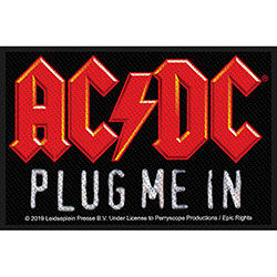 AC/DC Standard Woven Patch: Plug Me In