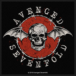 Avenged Sevenfold Standard Woven Patch: Distressed Skull