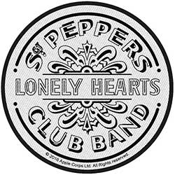 The Beatles Standard Woven Patch: Sgt Pepper Drum
